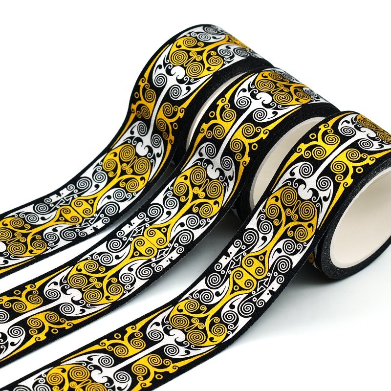 Wholesale Custom Printed Adhesive Colored Gold Foil Masking Washi Tape