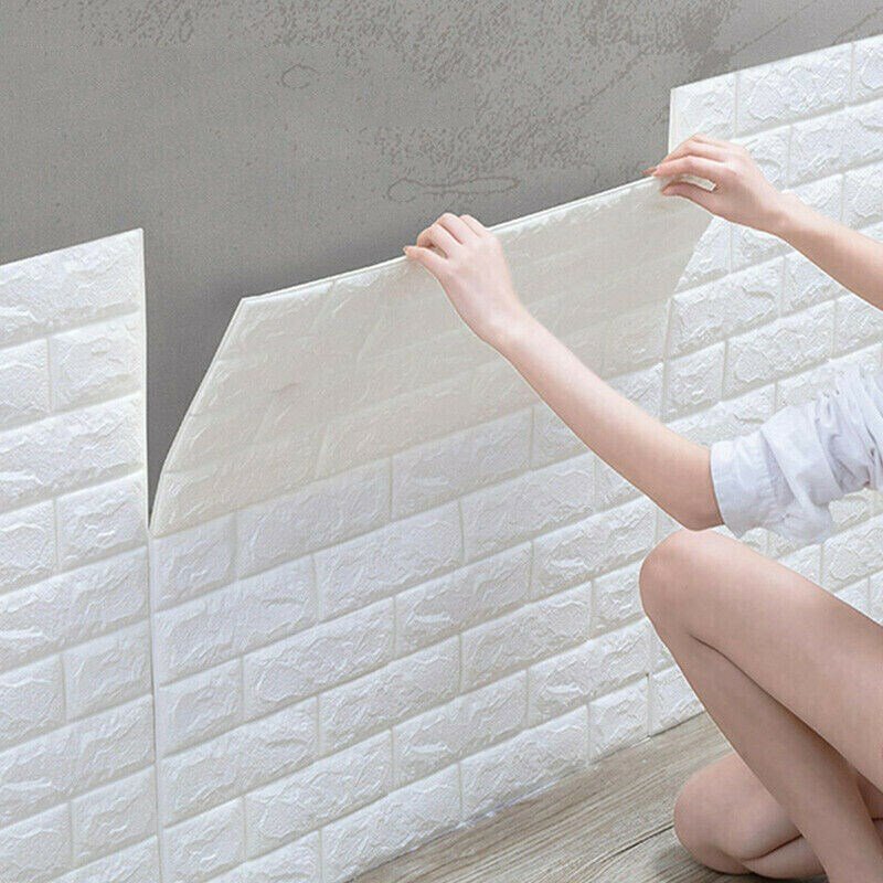 Yellow Solid Pressure Sensitive Adhesive Waterproof Self-Adhesive Wallpaper with Good Bonding Strength