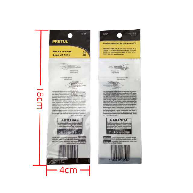 Bag Transparent Packaging Opp Plastic Biodegradable Customized Gravure Printing Shrink Bag Bopp Longli Craft Paper Adhesive Bag