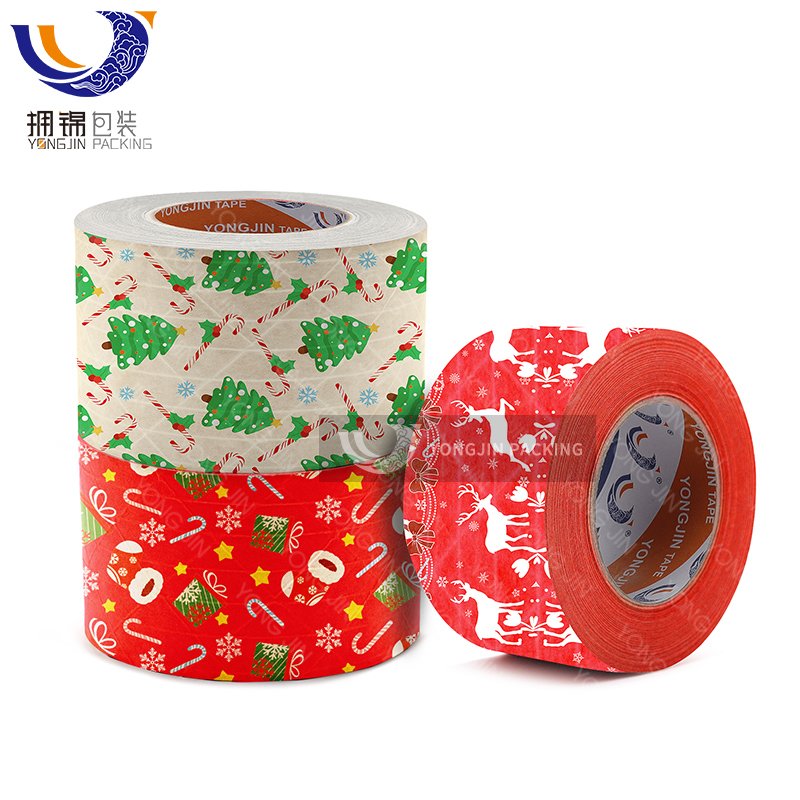 Chian Gummed Kraft Grip Custom Tape Roll Seal Masking Packing Adhesive Logo Paper Tape