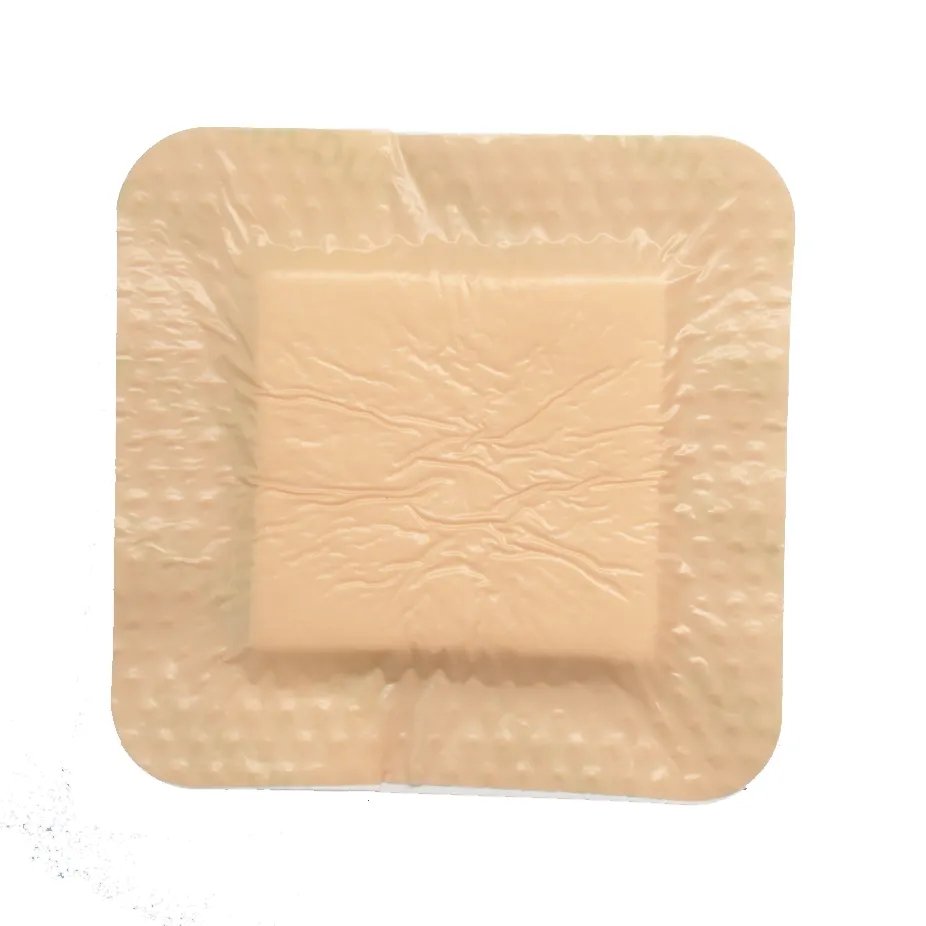 Sterile silicone wound dressing absorbent foam adhesive dressing with Border