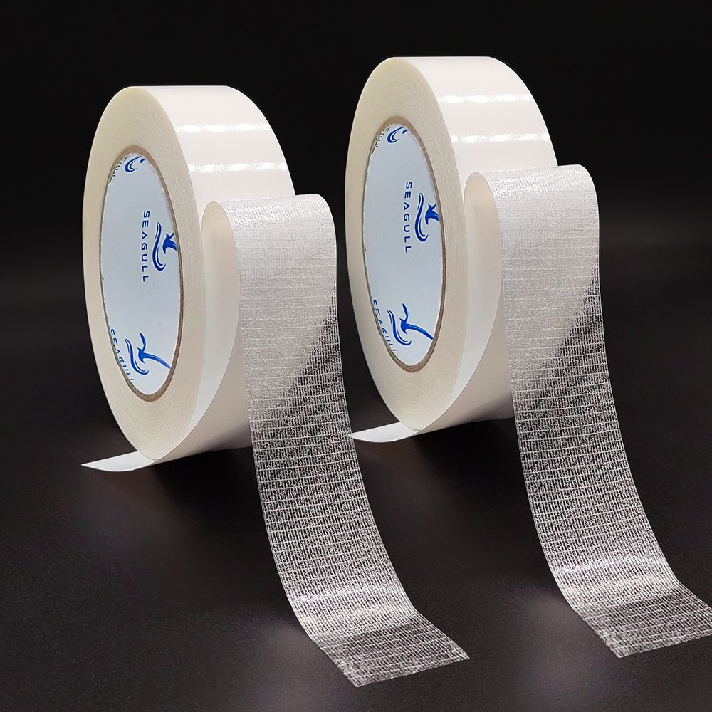 Removable Residue Recyclable High Viscosity Mesh Scrim Fiberglass Double Sided Filament Glass Grid Carpet Rug Self Adhesive Tape