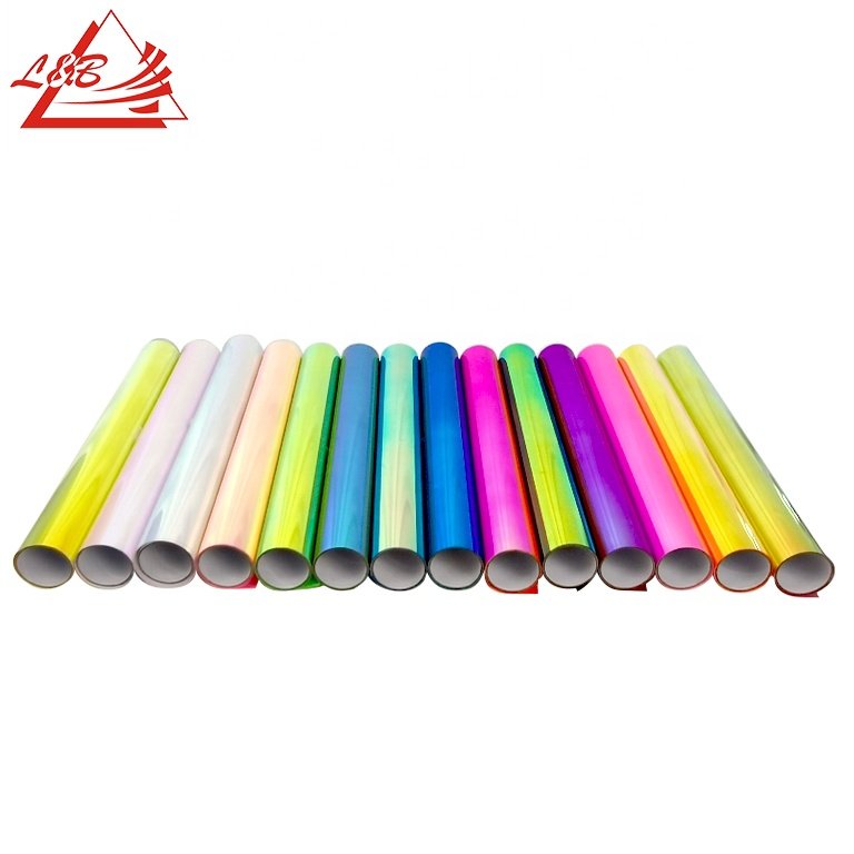 12" *12" Durability Holographic Chrome Rainbow Vinyl DIY Craft Permanent Adhesive Vinyl Film Cutting PVC Vinyl Sheets