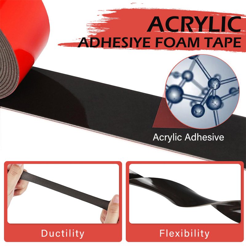 Strong Double Side Power Heavy Duty Mounting Glazing Walls Acrylic Foam Adhesive Tape For Construction Automotive Building