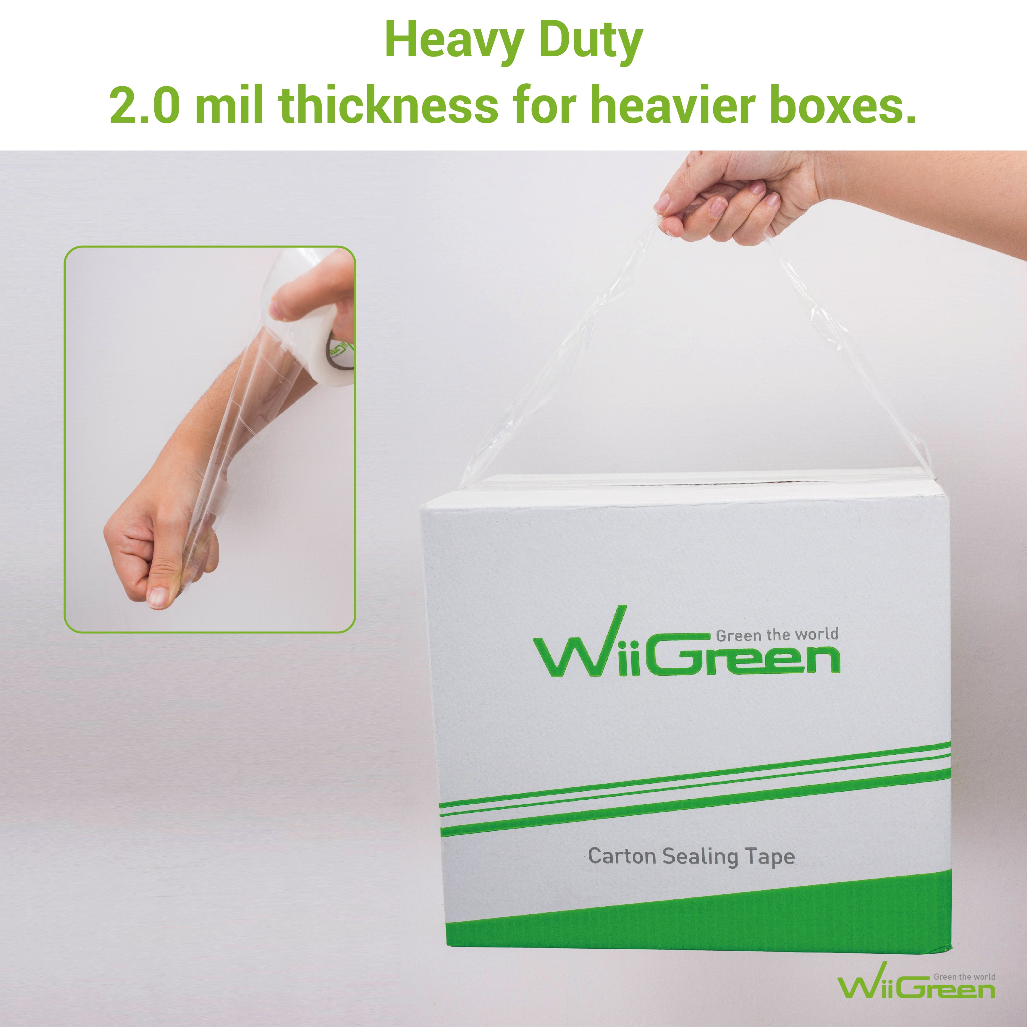 Heavy Duty Strong Clear Adhesive 2 inch No Noise Silent Tape for Shipping Moving Packing