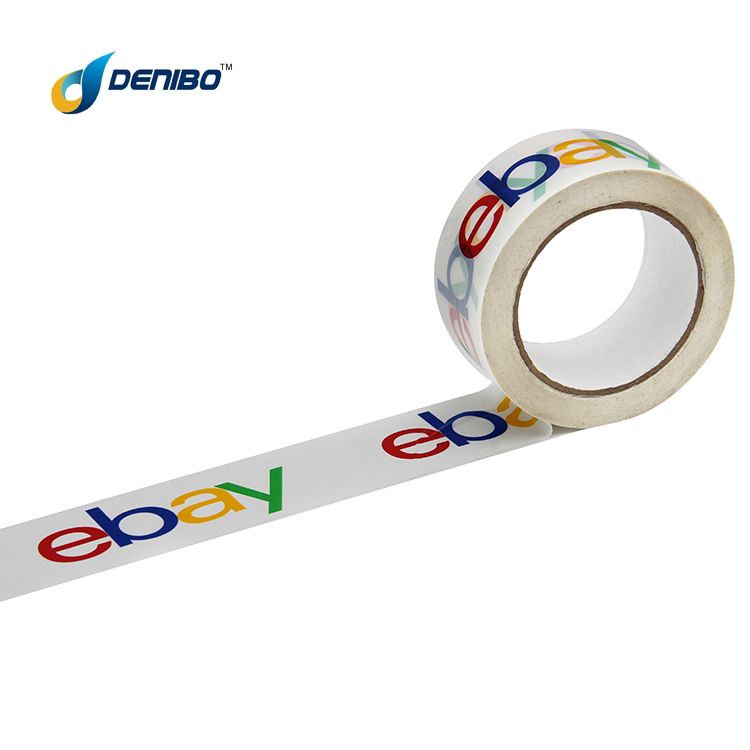 Custom Logo Printed Shipping Packaging Box Adhesive Packing Tape Customized Clear BOPP Acrylic Waterproof Offer Printing White