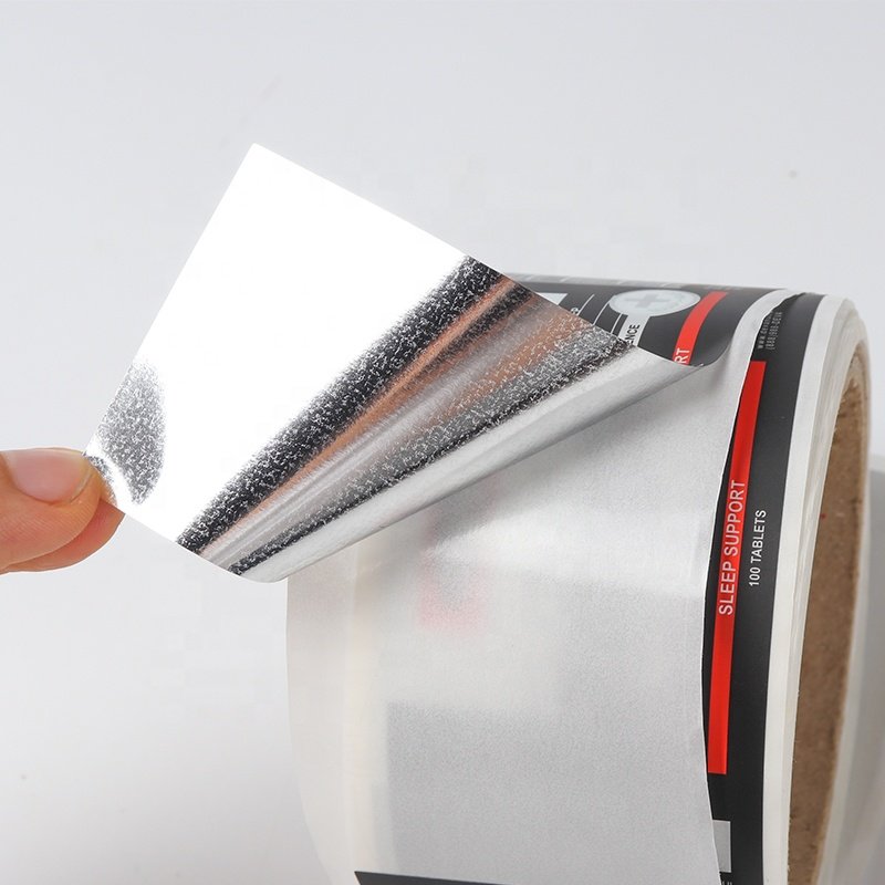 Packaging label water proof adhesive label sticker drug pill medicine box stickers custom logo sticker for packing box