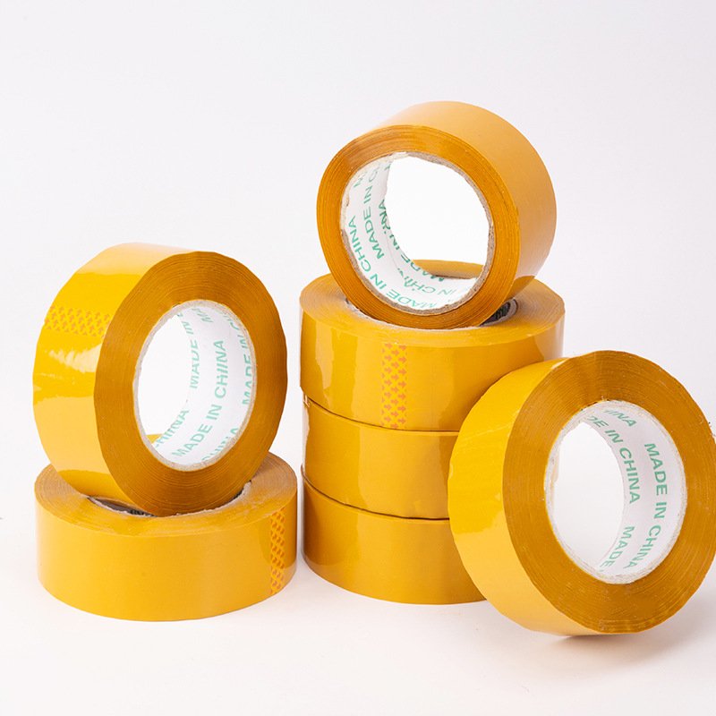 High Quality Plastic Tape Yellowish Super Transparent Biodegradable BOPP Sealing Tape Roll