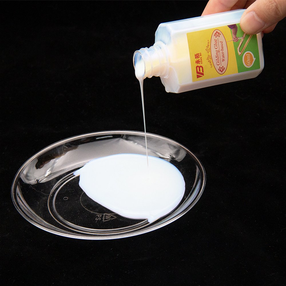 High Quality 60ml/Bottle Water-based Gilding Glue Adhesive Gold Leaf Foil Safe No Smell Water Glue