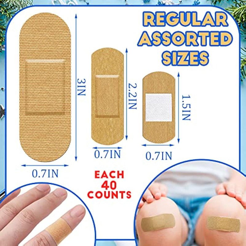 HSA FSA Eligible Assorted Sizes Colors Adhesive Bandage First Aid Wound Care Latex Free Flexible Fabric Band aid Wound Plaster