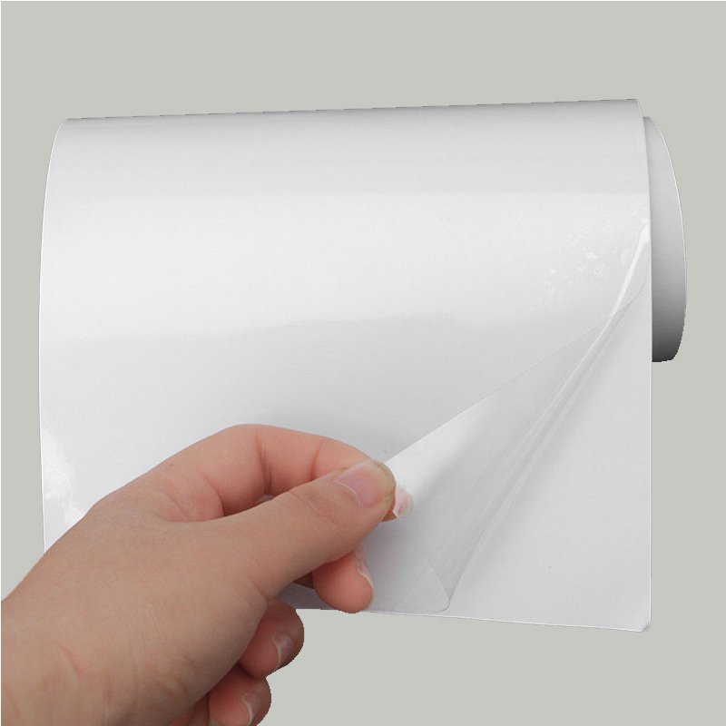 PVC Clear Film Roll Protective Static Cling Film Transparent for Window Glass Customized Water Soluble Soft Transparent Labels