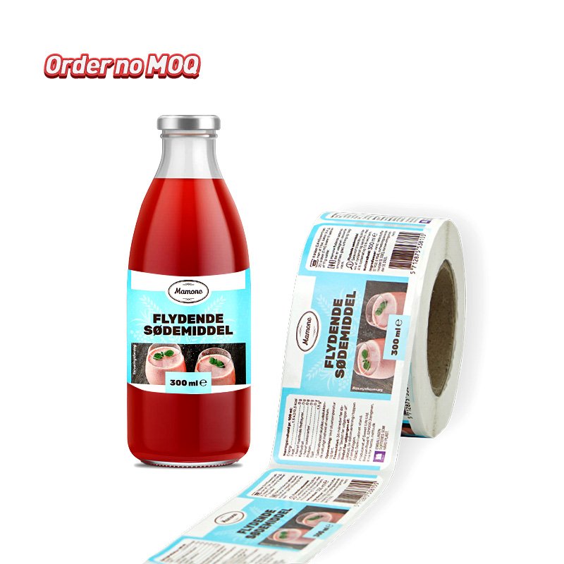 Juncheng new arrival acrylic waterproof roll adhesive description label sticker adhesive label sticker
