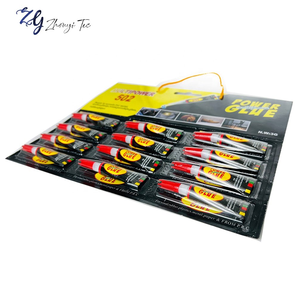 factory support OEM super glue bonder quality metal glue 3g high density 502 cyanoacrylate for motor auto super glue adhesive