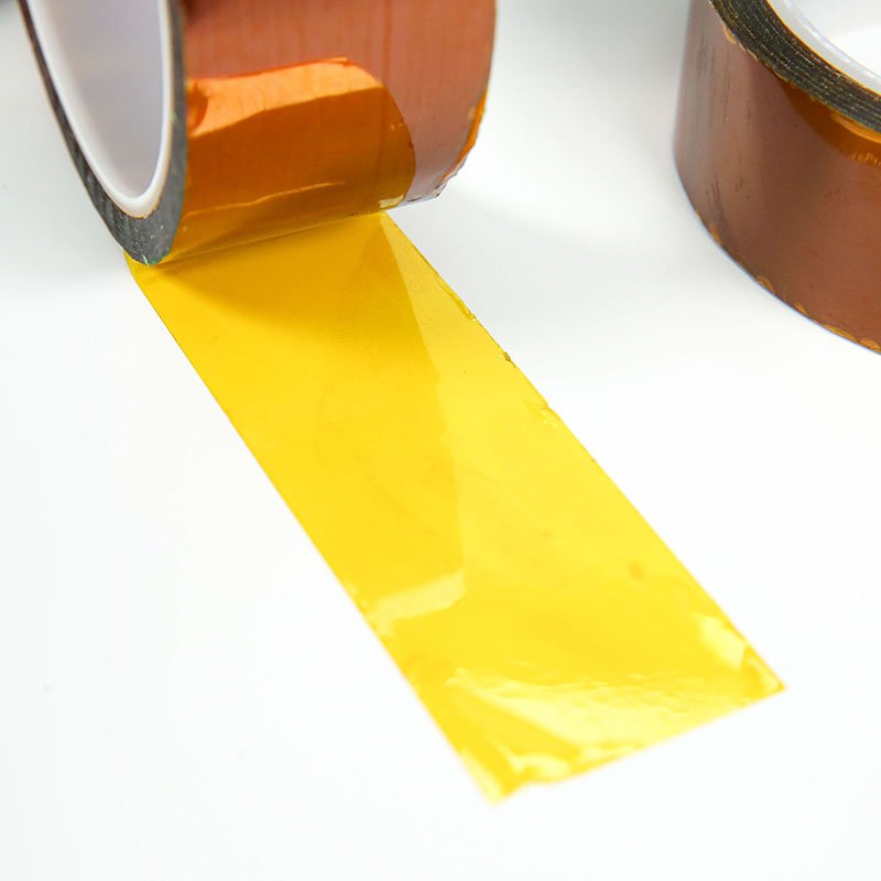 Polyimide silicone tape Polyimide film heat-resistant custom die cut Brown gold finger PI tape high temperature
