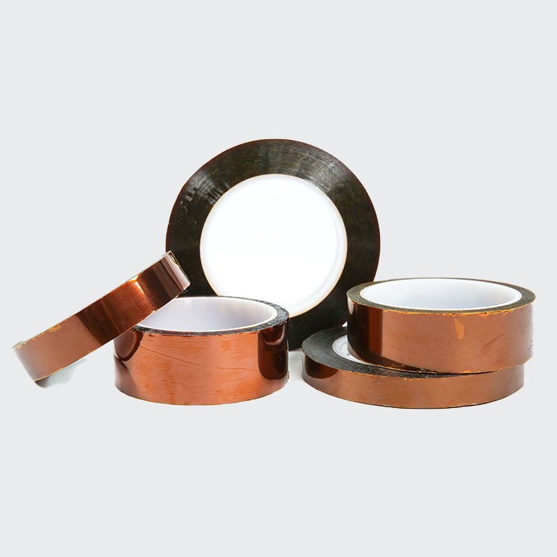 Polyimide silicone tape Polyimide film heat-resistant custom die cut Brown gold finger PI tape high temperature