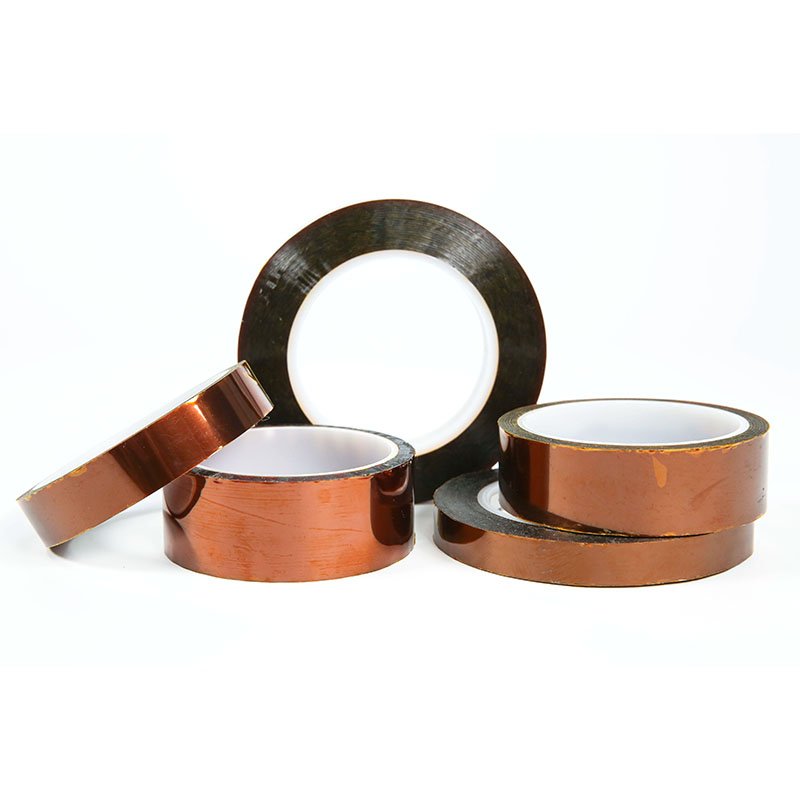 Polyimide silicone tape Polyimide film heat-resistant custom die cut Brown gold finger PI tape high temperature