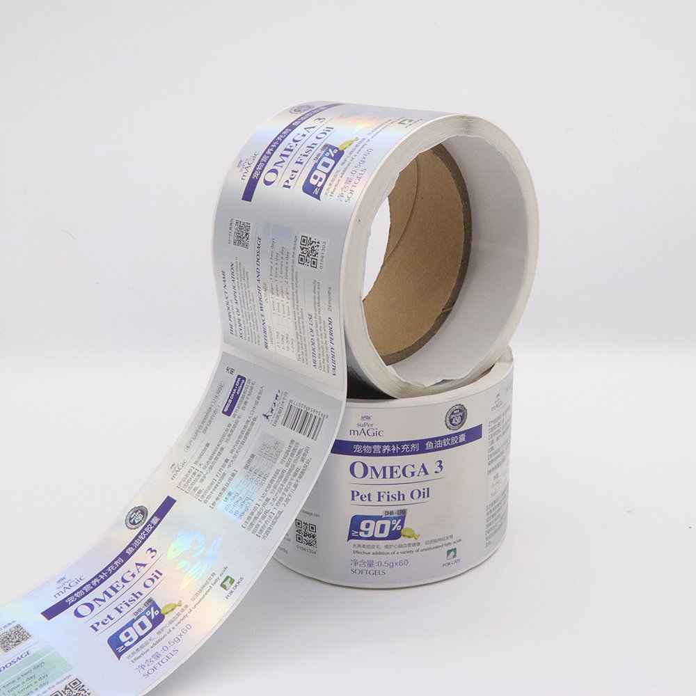 customized waterproof matte roll sticky self adhesive labels etiquette shipping box packaging security seal thank you stickers