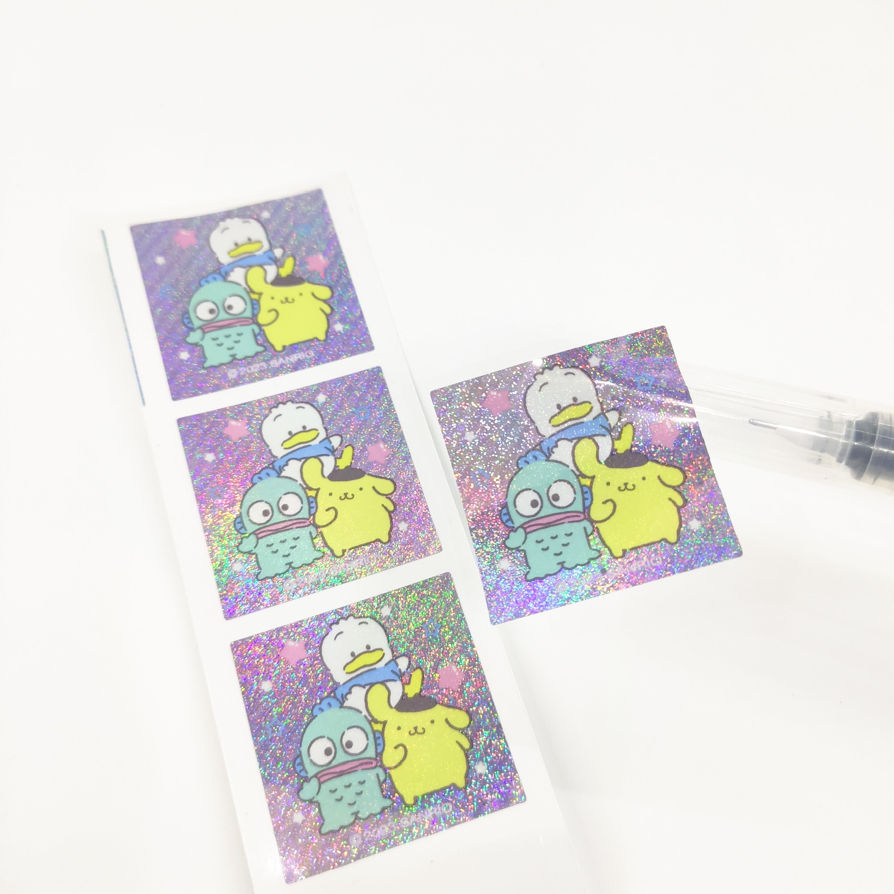 Custom Vinyl Die-cut Stickers Costume Die Cut Glitter Stickers Custom Wholesale Made Die Cut Sticker