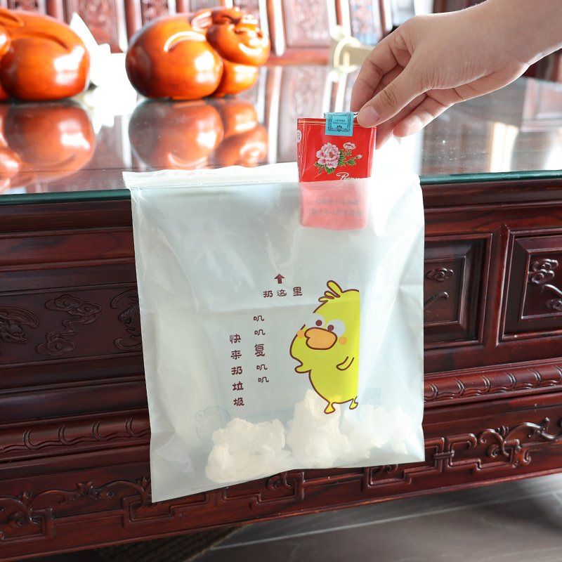 Custom Logo Biodegradable Disposable Car Garbage Bag Adhesive Plastic Garbage Bags Eco Car Trash Bag Wholesale for Car Vehicles