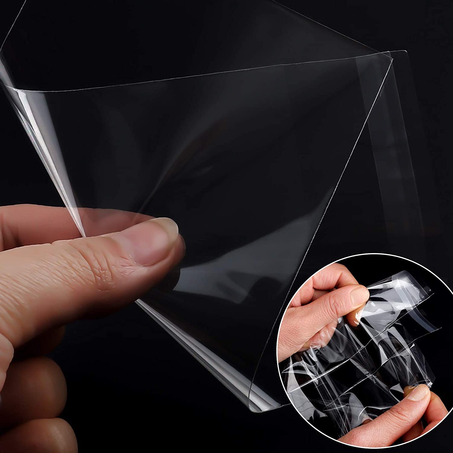Logo Custom Clear Waterproof Resealable Self Adhesive Plastic Bag Food Packing Cello Bags
