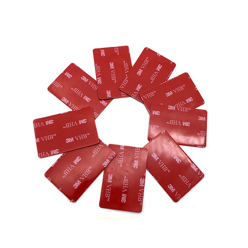 Custom reinforced tape coated adhesive pad black adhesive glue tape sticker dots blue tape sticker