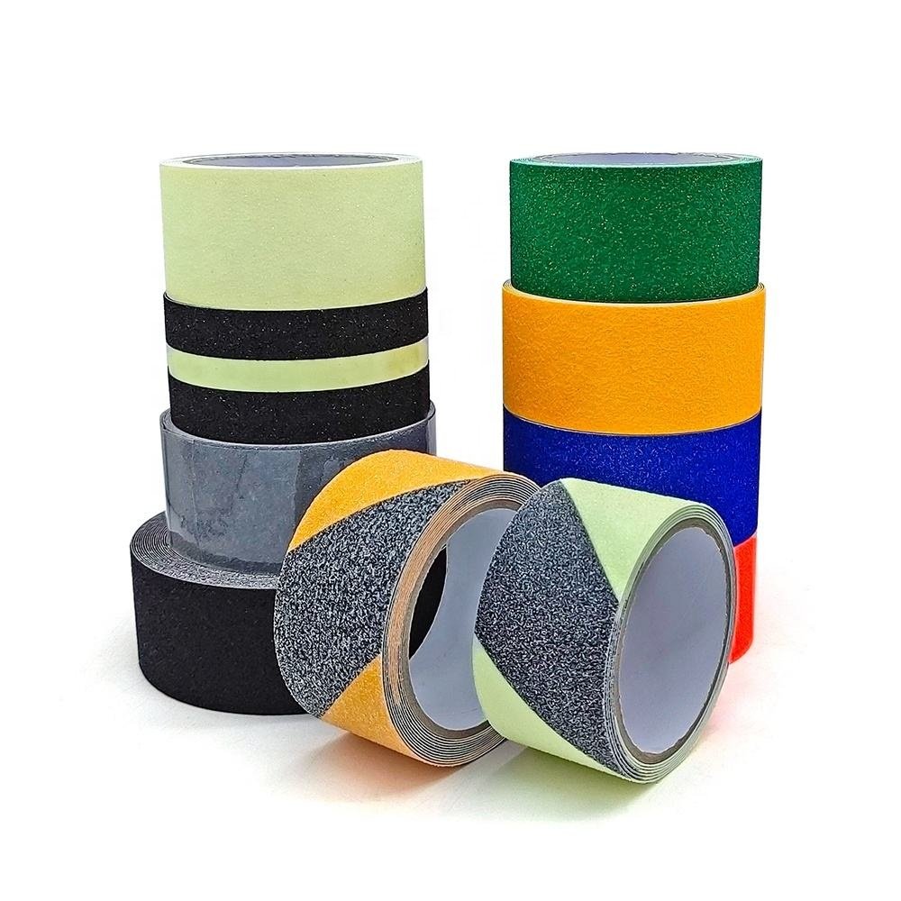 Manufacturer Waterproof Anti Slip Tape Black Floor Safety Walk Non Slip Grip Rubber Tape for Stair Treads Floor Marble Floors