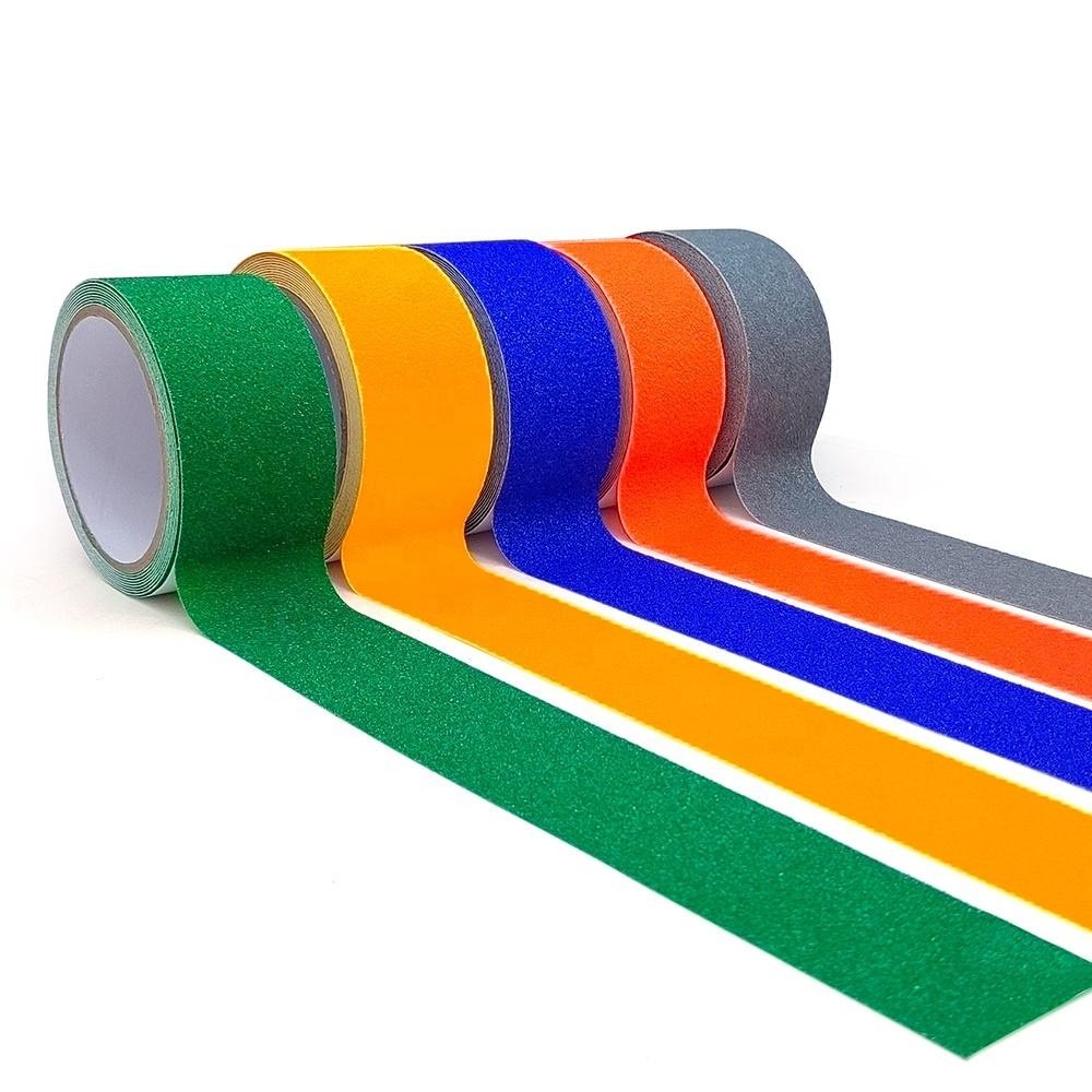 Manufacturer Waterproof Anti Slip Tape Black Floor Safety Walk Non Slip Grip Rubber Tape for Stair Treads Floor Marble Floors