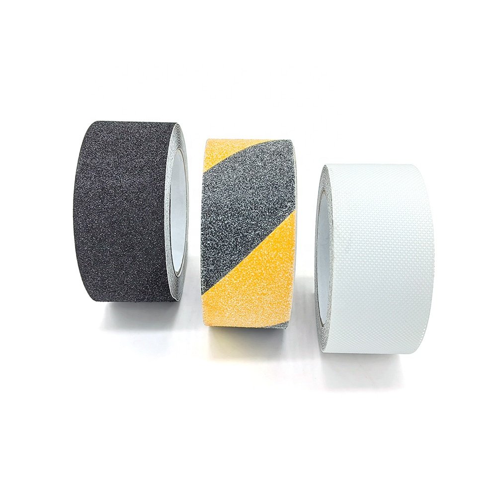 Manufacturer Waterproof Anti Slip Tape Black Floor Safety Walk Non Slip Grip Rubber Tape for Stair Treads Floor Marble Floors
