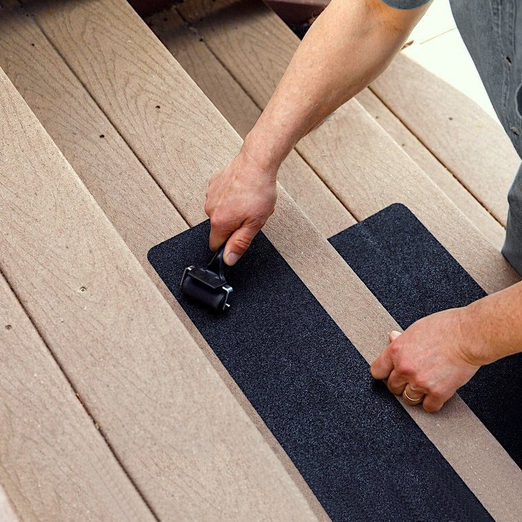 Manufacturer Waterproof Anti Slip Tape Black Floor Safety Walk Non Slip Grip Rubber Tape for Stair Treads Floor Marble Floors