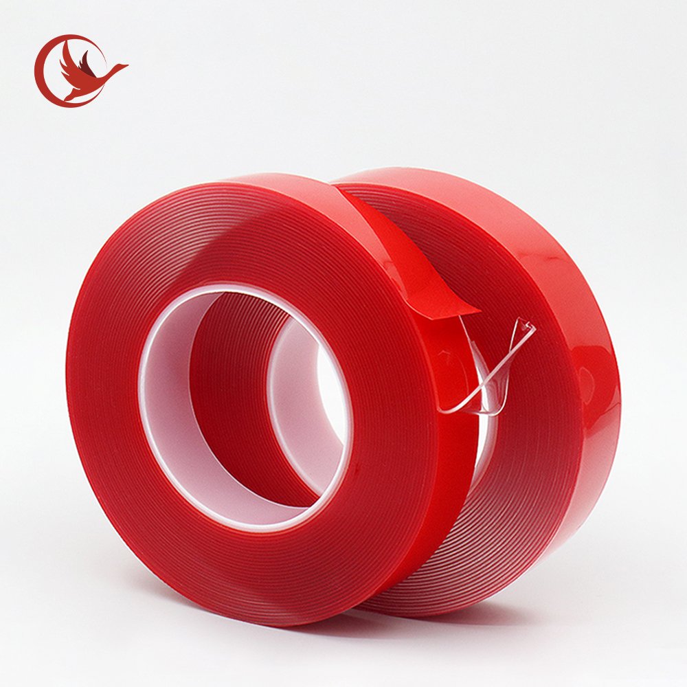 Double sided acrylic foam transparent tape, used for wall posters and outdoor cars, with strong adhesion and heat resistance