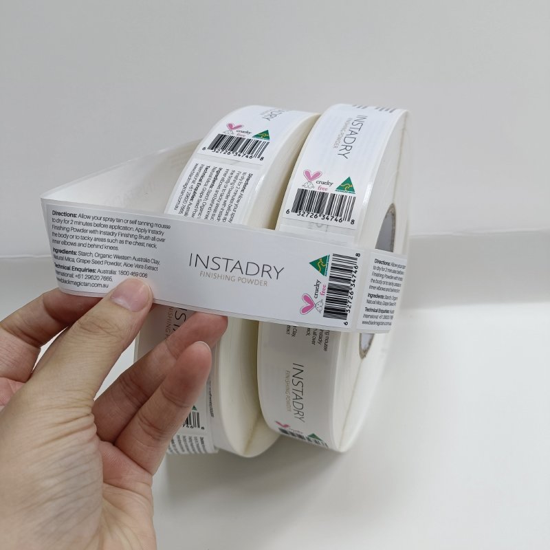 Sticker for juice bottle self adhesive vinyl waterproof sticker custom printing packaging label