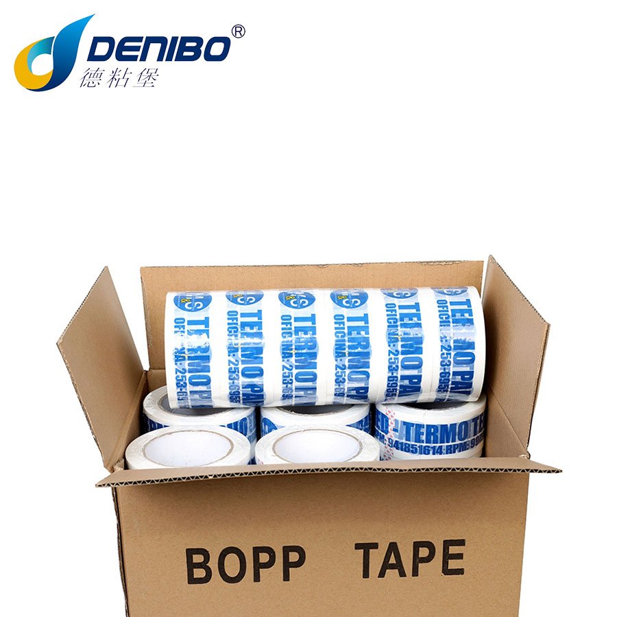 With Logo Printed Atapeive Tape Carton Box Bopp Hot M Stationery Tapeelt Adhesive Tape Paper Core CN;GUA China Waterproof Print1