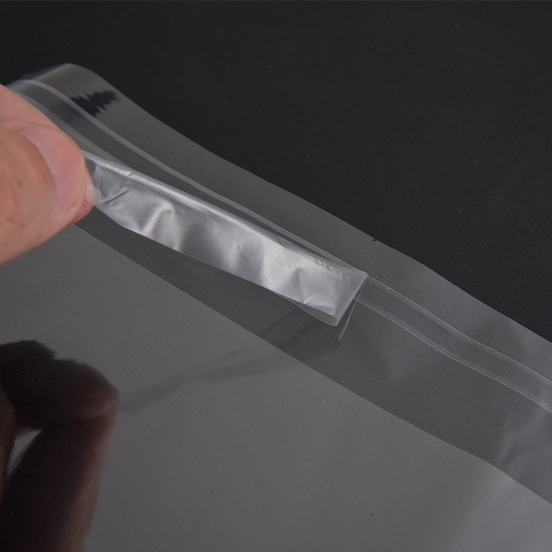 Custom logo resealable transparent self adhesive OPP plastic clothing T shirt bag