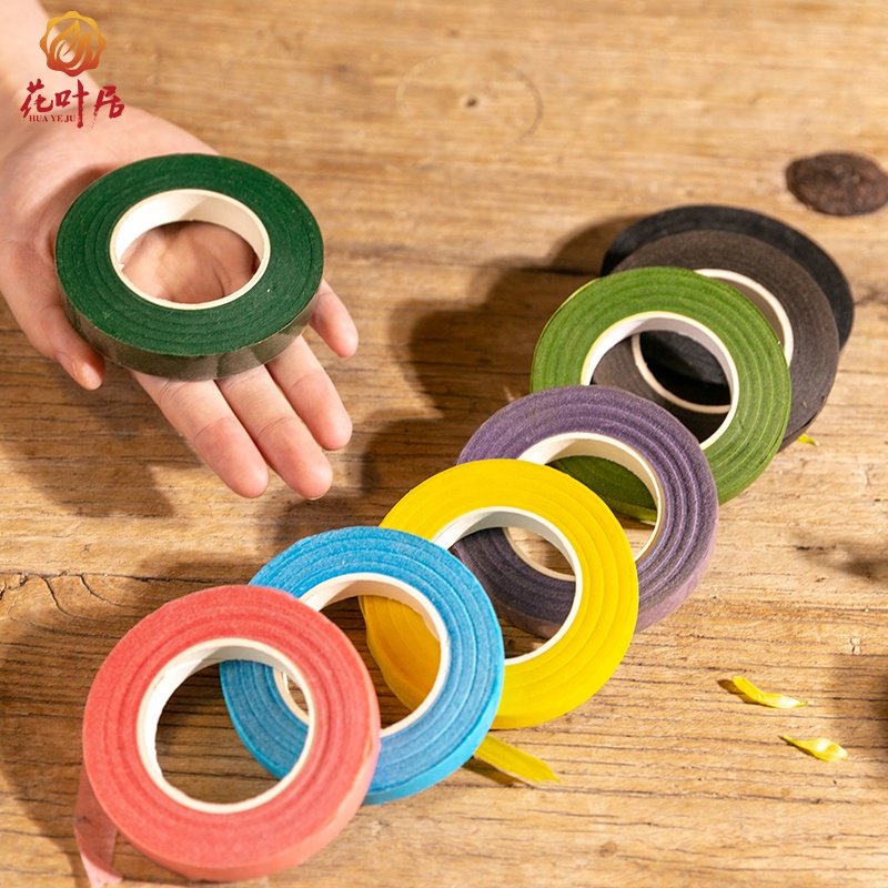Paper Garland Tape Artificial Flower Fixed Supplies DIY Wreath Flores Garland Supplies Tape for Wedding Decoration Waterproof
