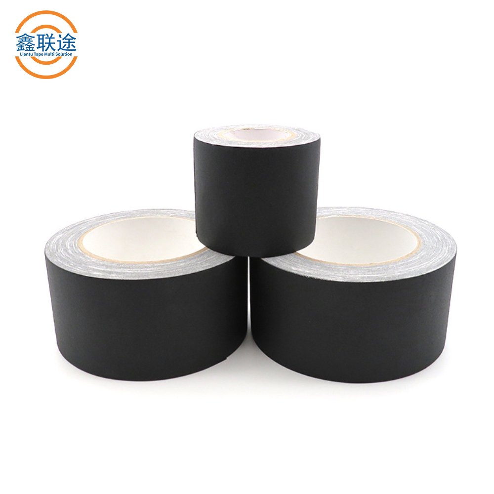 adhesive easy tear matte gaffer duct cloth tape 3 inch custom logo printed china manufacture