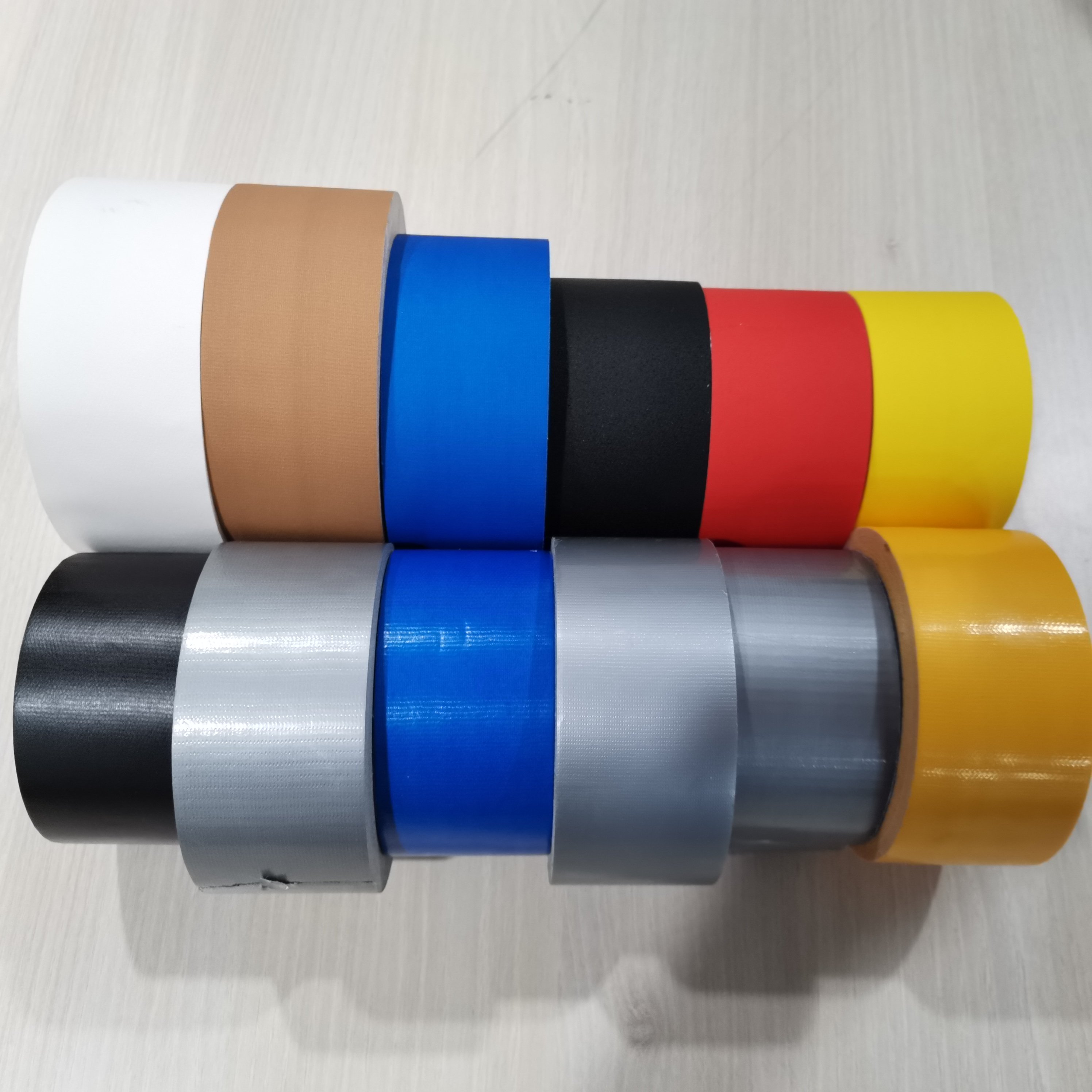 adhesive easy tear matte gaffer duct cloth tape 3 inch custom logo printed china manufacture