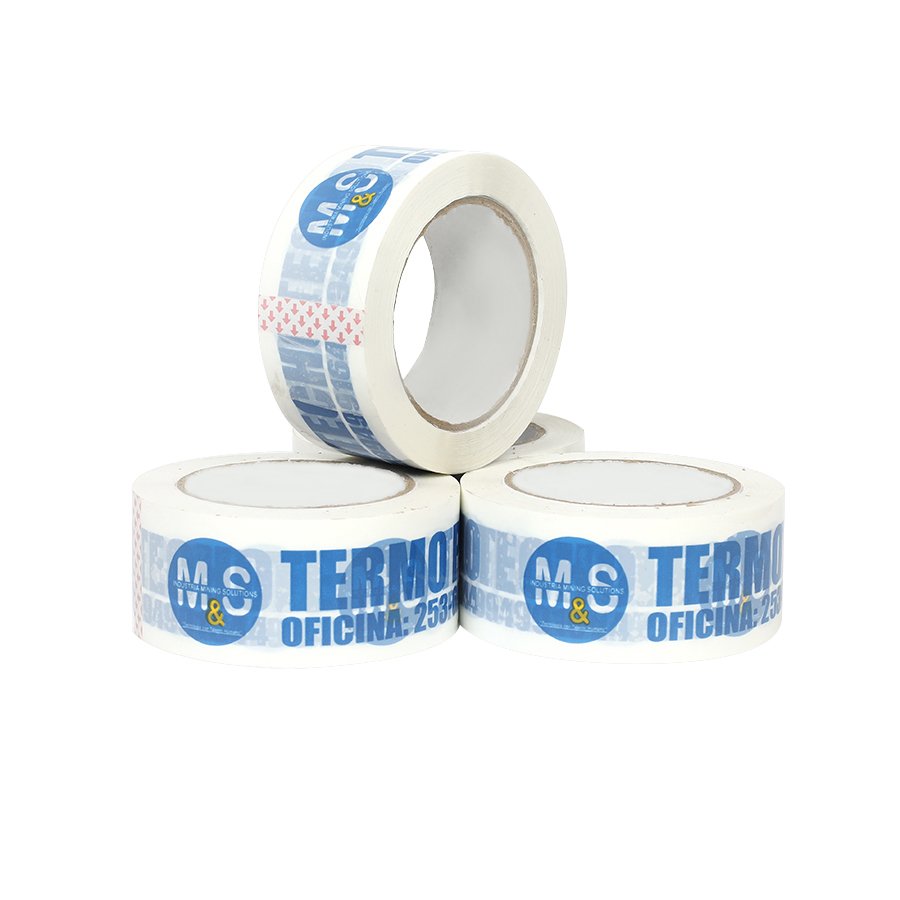 bopp label box sealing adhesive tape with logo specification