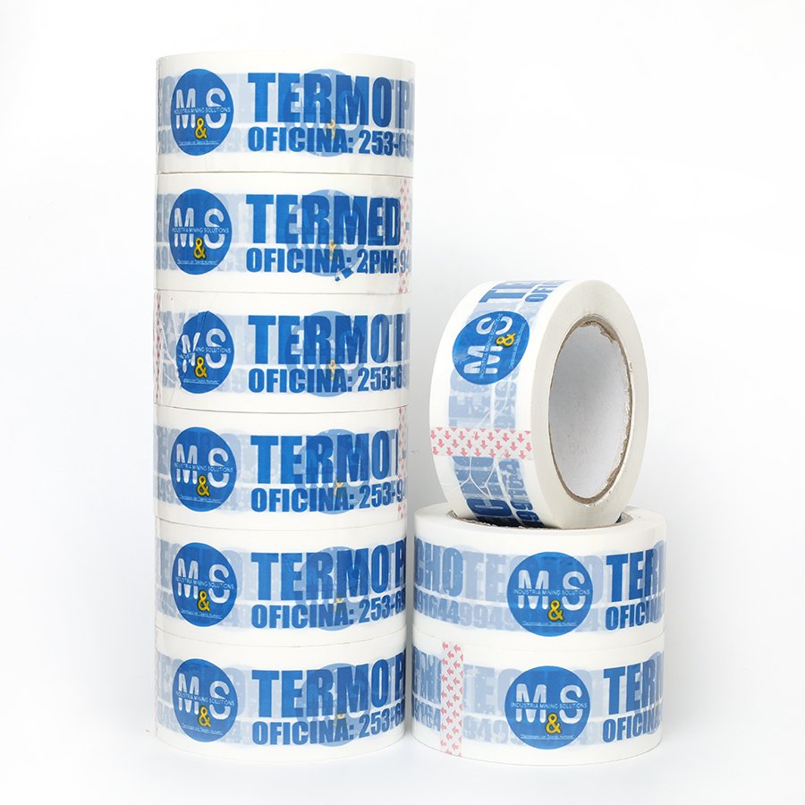 bopp label box sealing adhesive tape with logo specification
