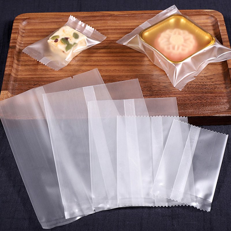 Cookie Bags Clear Self Adhesive Resealable Cellophane Matte Cookie Bags for Wedding Birthday Candy Biscuits