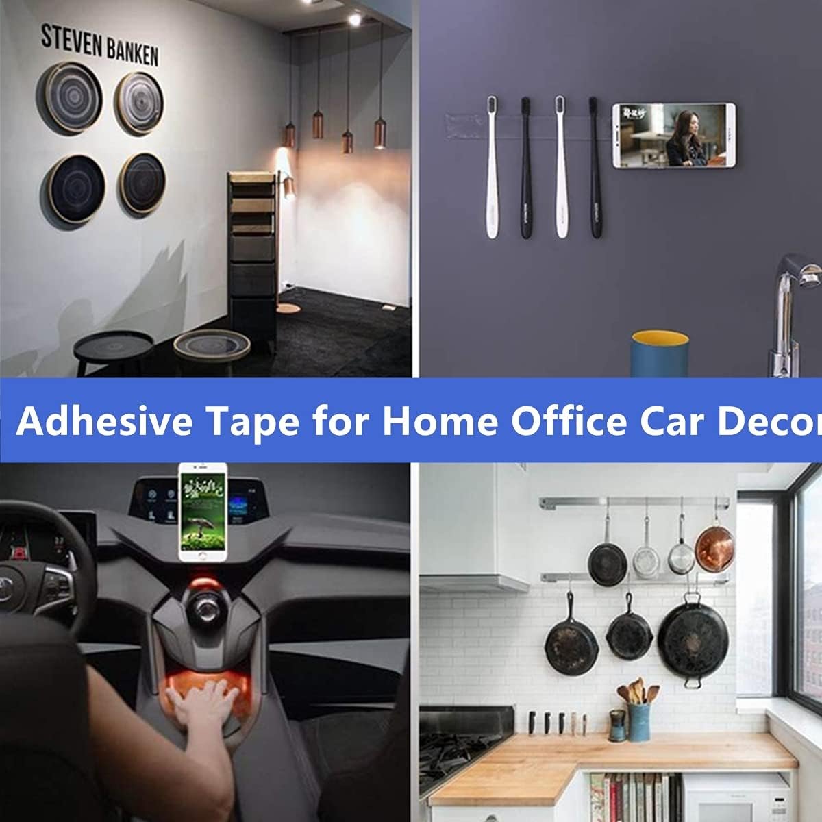 New Multifunctional Transparent nanotape Bathroom Kitchen Silicone Grip Nano Mounting Tape
