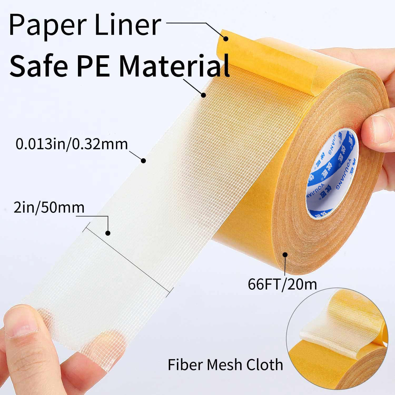 YOUJIANG Double Sided Glue Cloth Duct Mesh Carpet Adhesive Tape for Carpet Fixing cloth duct adhesive tape