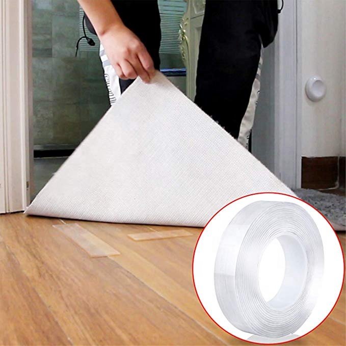 Nano Double Sided Tape Heavy Duty Multipurpose Removable Traceless Mounting Tape for Walls Washable Strong Sticky