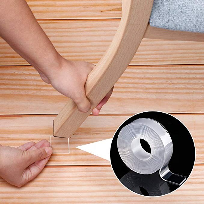 Nano Double Sided Tape Heavy Duty Multipurpose Removable Traceless Mounting Tape for Walls Washable Strong Sticky