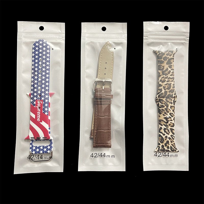 In Stock White Pearl Film Packaging Pearl Bag Transparent Self Adhesive Seal Packing For Watches Strip Packaging