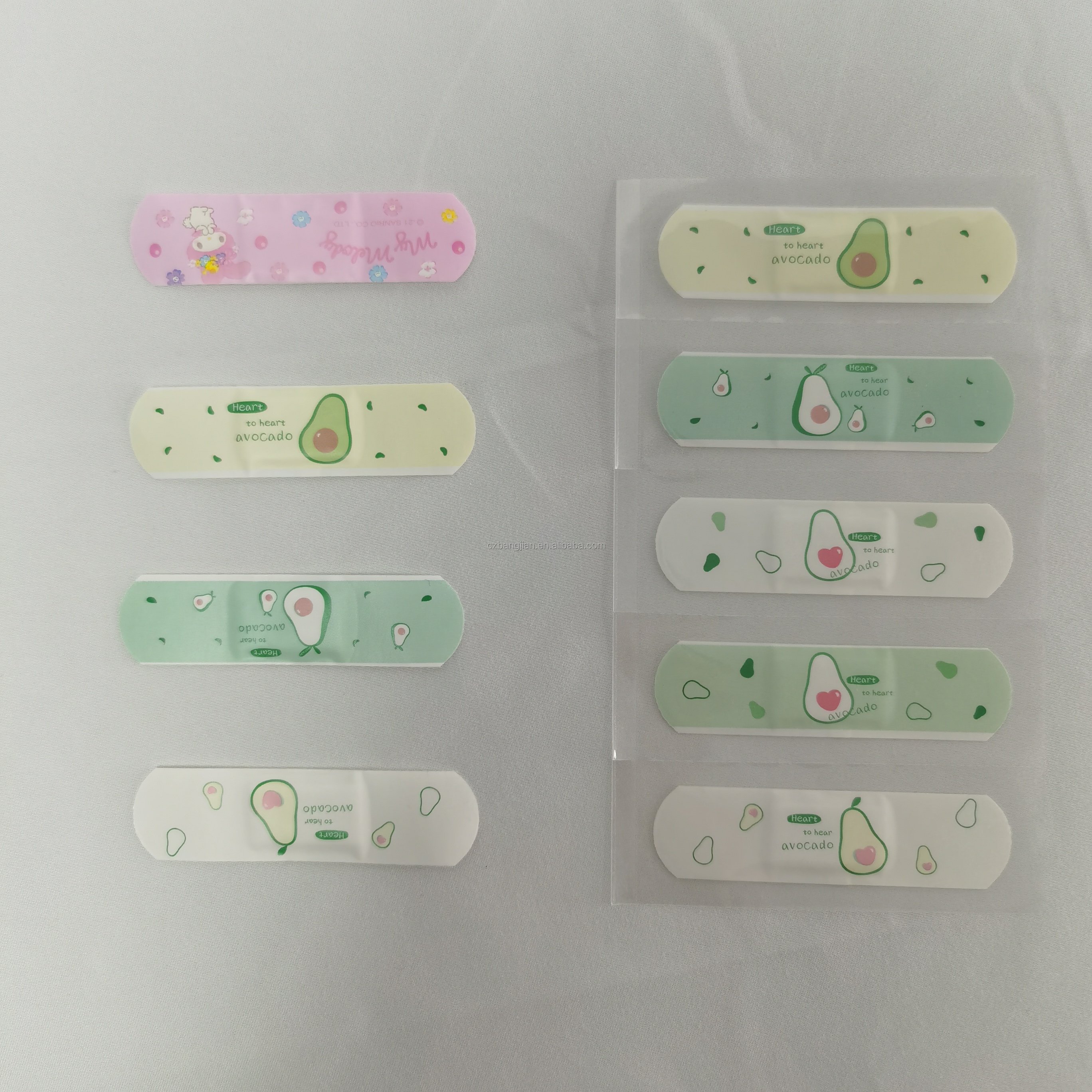 PE Cartoon Self Adhesive Bandage Band Aid Plaster 19 X 76 Mm 50 Pcs Instrument Class Safety Material Shelf Origin Type Care Life