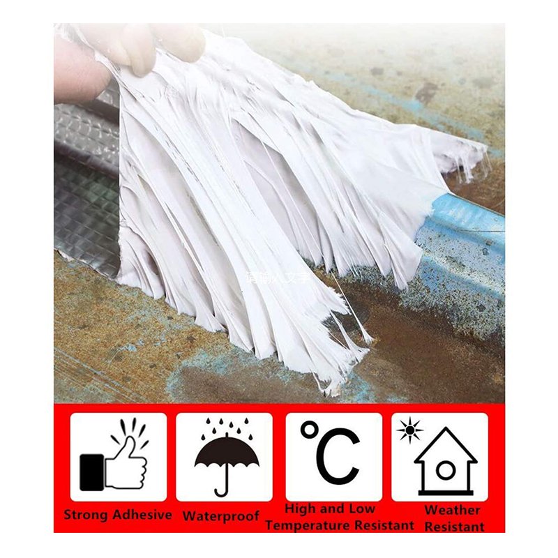 Rubberized Repair Waterproof Adhesive Seal Leak Sealant Aluminum Seam Foil Butyl Rubber rv Roof Tape for Repair