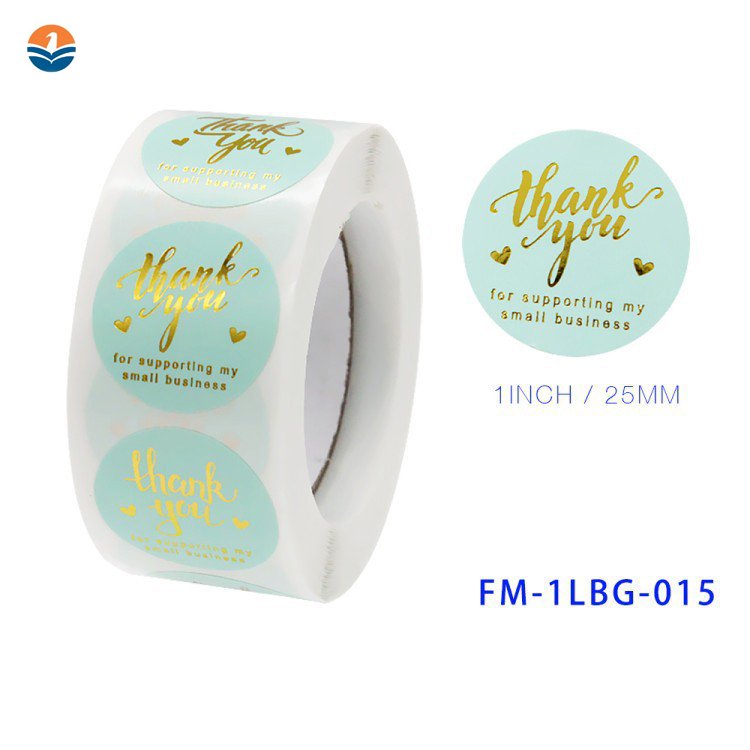 Adhesive Custom Logo Emboss Paper Label Sticker Color Printing