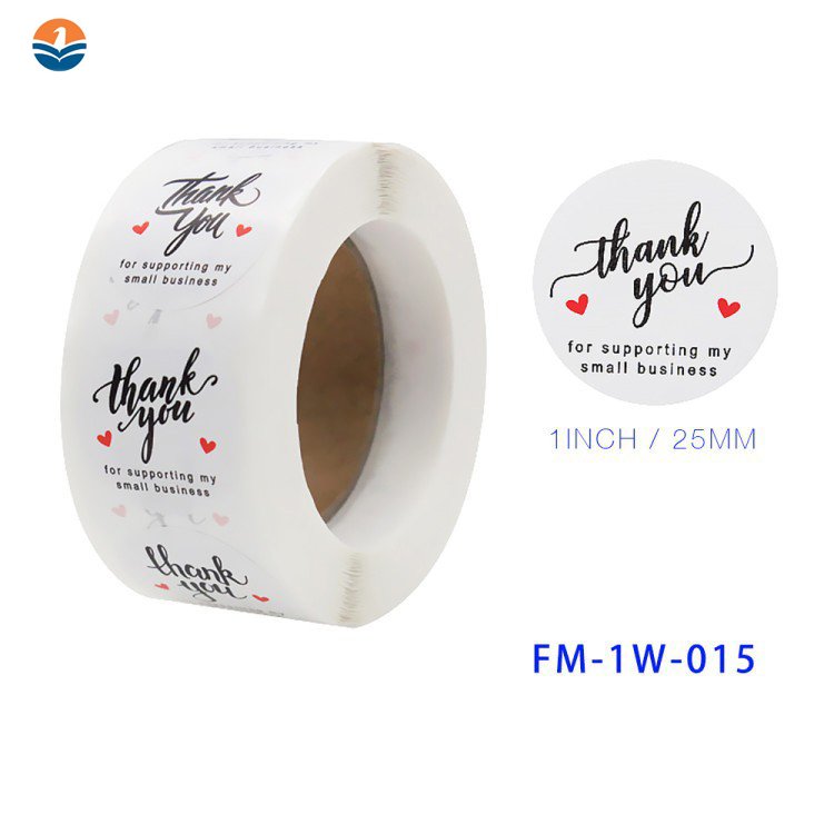 Adhesive Custom Logo Emboss Paper Label Sticker Color Printing