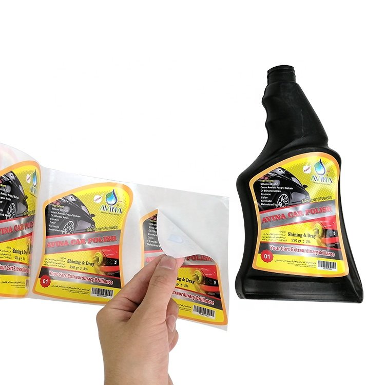 private logo printing clear sticker labels custom round roll adhesive label waterproof packaging stickers price wholesale