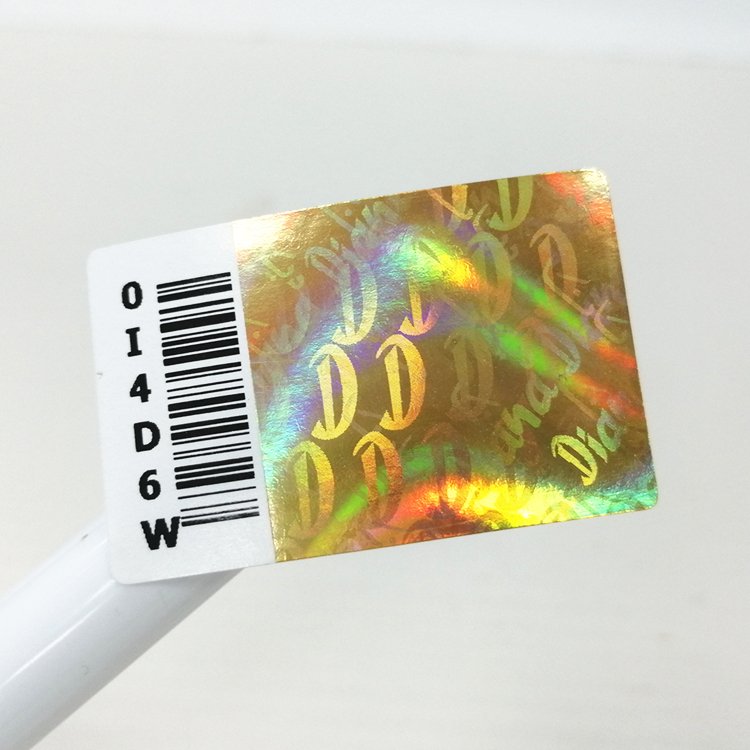 Die Cut Laser Holographic Paper Roll 3d Adhesive Hologram Sticker Labels with Serial Number